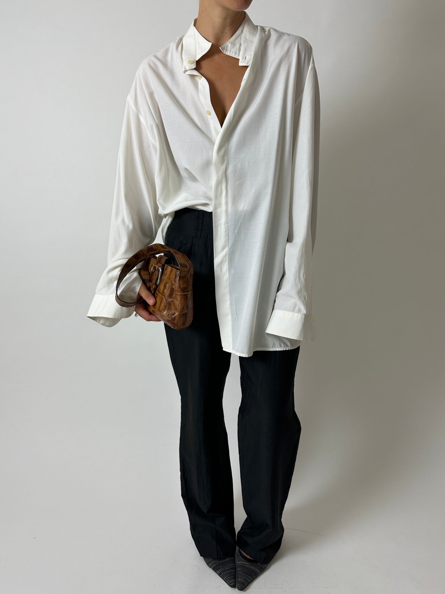 Tuxedo collar shirt | Off-White
