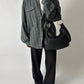 Oversized checked shirt | Grey