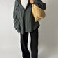 Oversized checked shirt | Grey