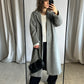 Long wool coat | Grey
