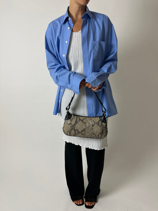Relaxed cotton shirt | Light Blue