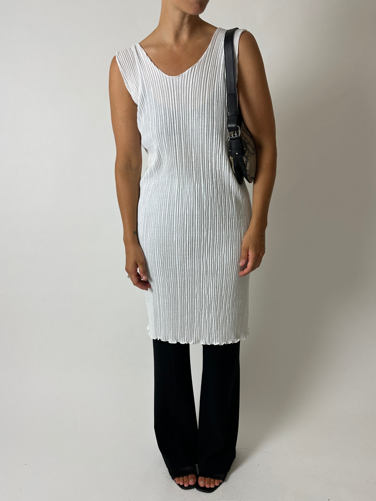 Pleated dress | Off white