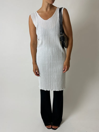 Pleated dress | Off white