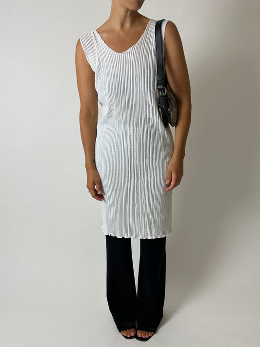 Pleated dress | Off white