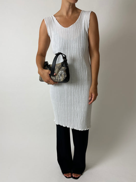 Pleated dress | Off white