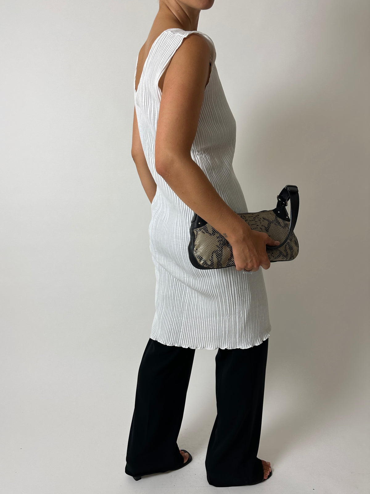 Pleated dress | Off white