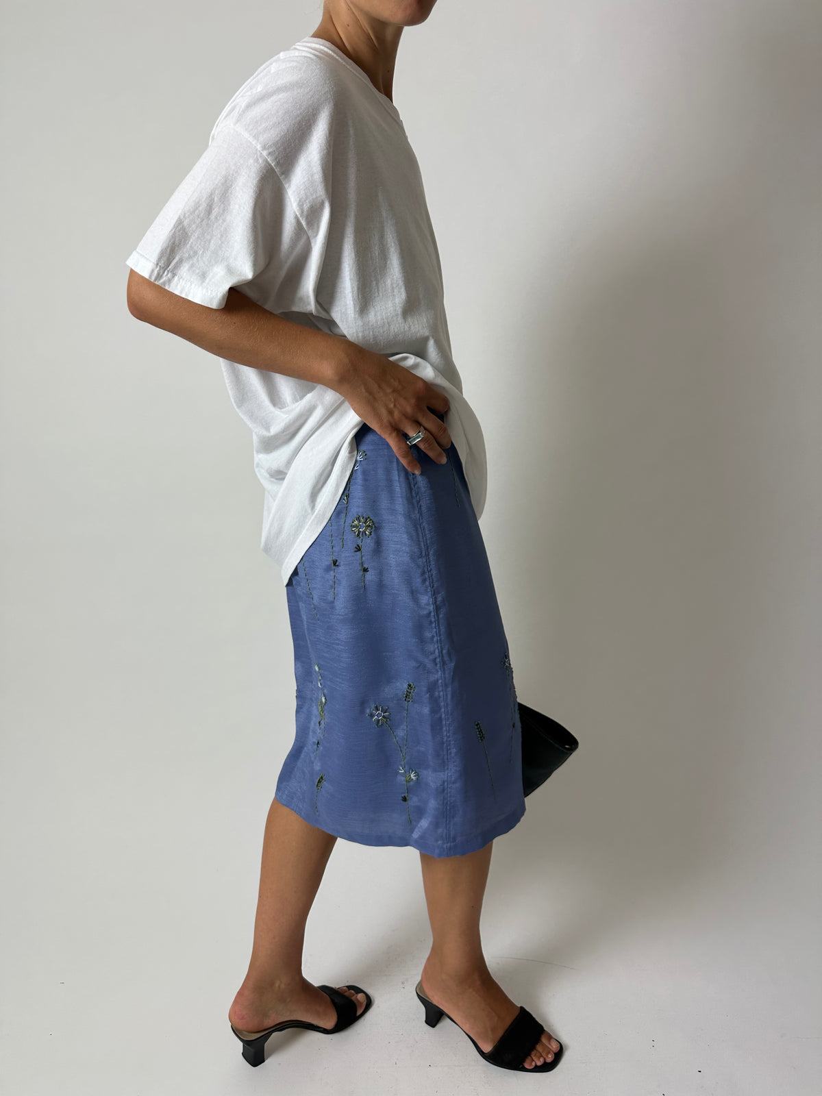 Sheer skirt | Blue