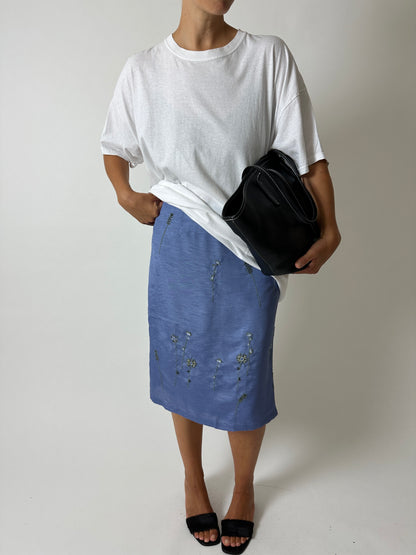 Sheer skirt | Blue
