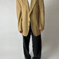 Oversized wool blazer | Soft Beige