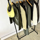 Leather jacket | Dark green