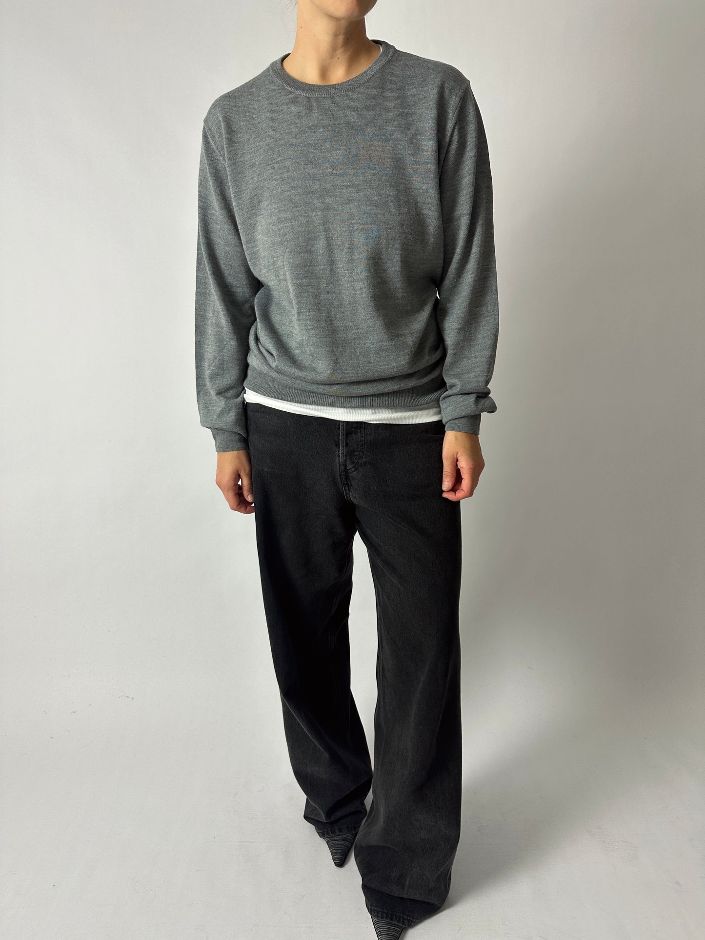 Wool blend jumper | Grey