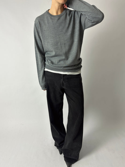Wool blend jumper | Grey