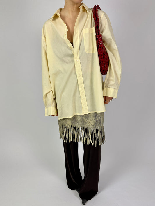 Relaxed shirt | Butter yellow