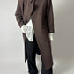 Long wool coat | Taupe