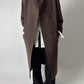 Long wool coat | Taupe