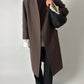 Long wool coat | Taupe