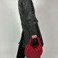 Long leather coat | Black