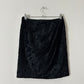 Furry pencil skirt | Black