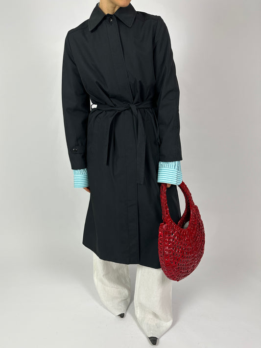 Long trench coat | Black