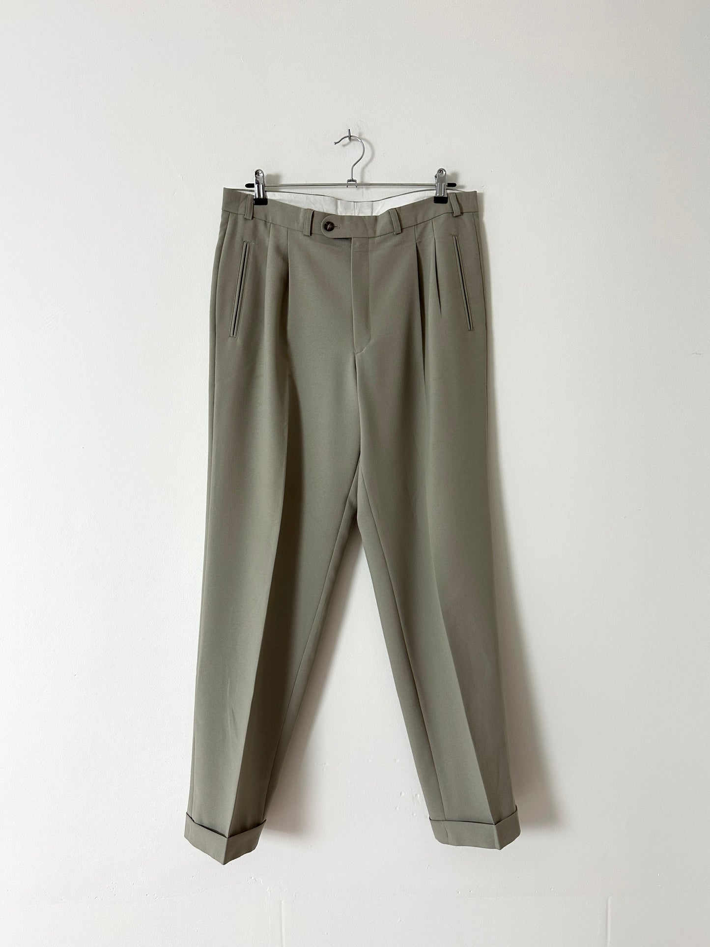 Tailored trousers | Green / Grey