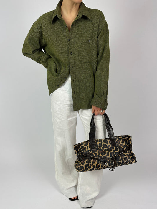 Woven shirt | Green / Black