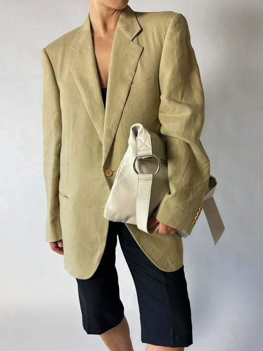 Linen blazer | Honey beige