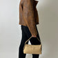 Minimal leather bike jacket | Brown