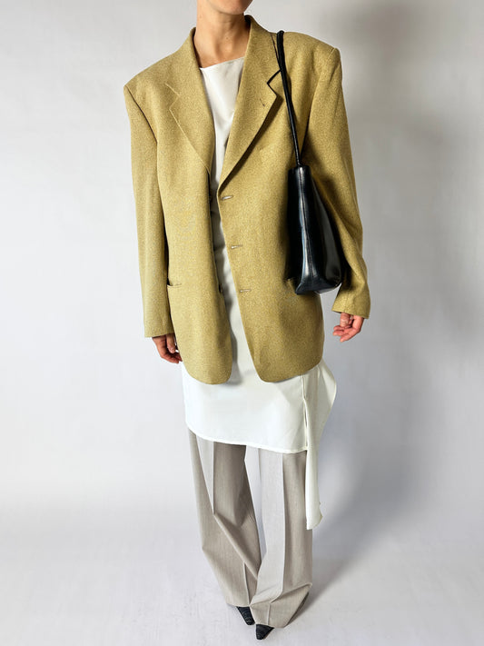 Oversized blazer | Ochre