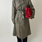 Oversized trench coat | Soft green
