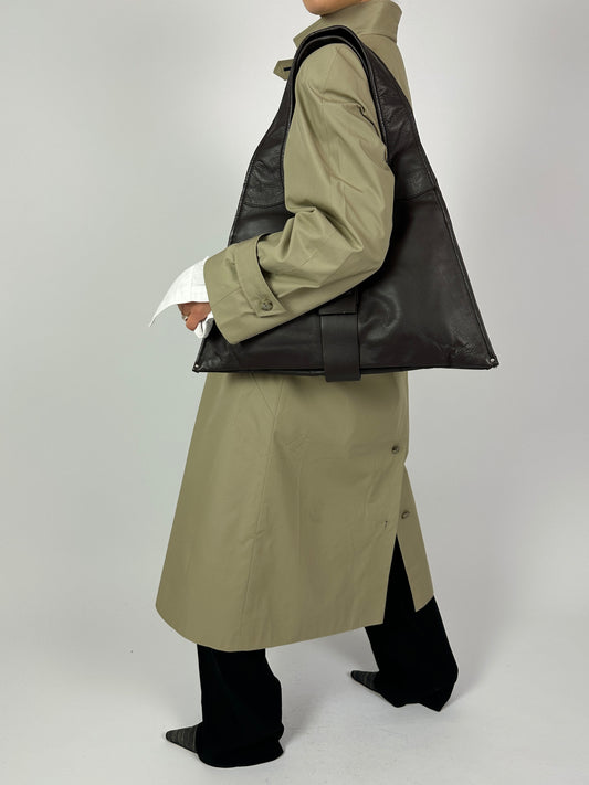 Leather shoulder bag | Black