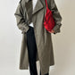 Oversized trench coat | Soft green