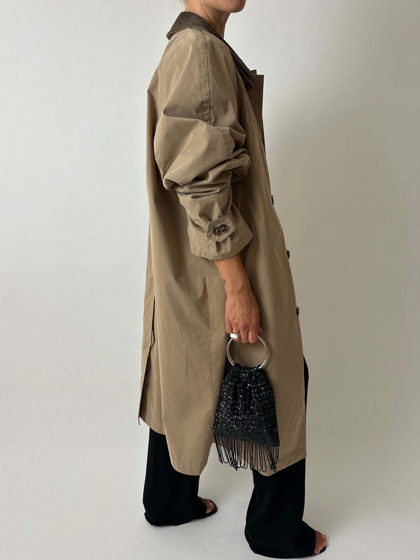 Long Mac coat | Beige