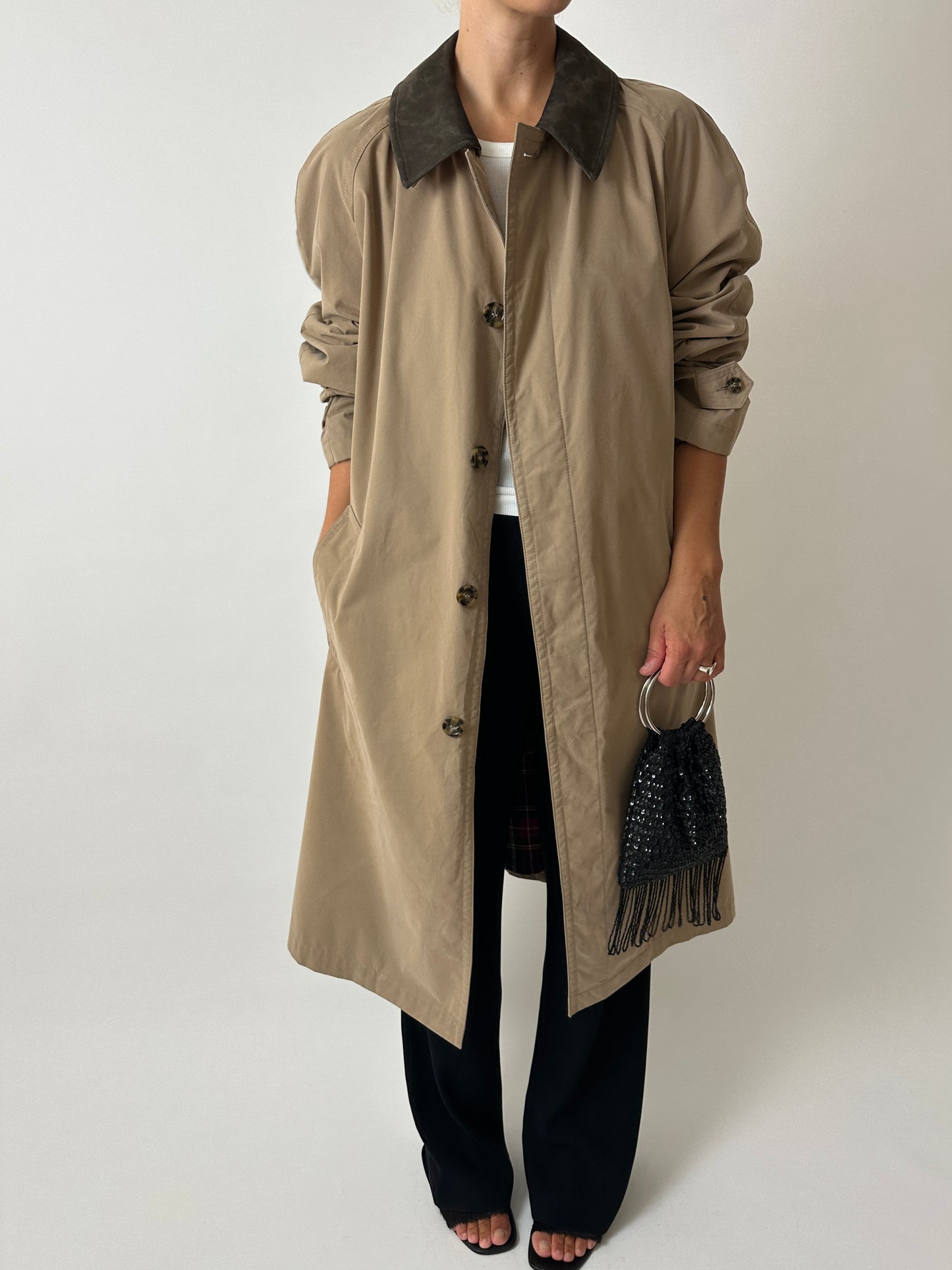 Long Mac coat | Beige