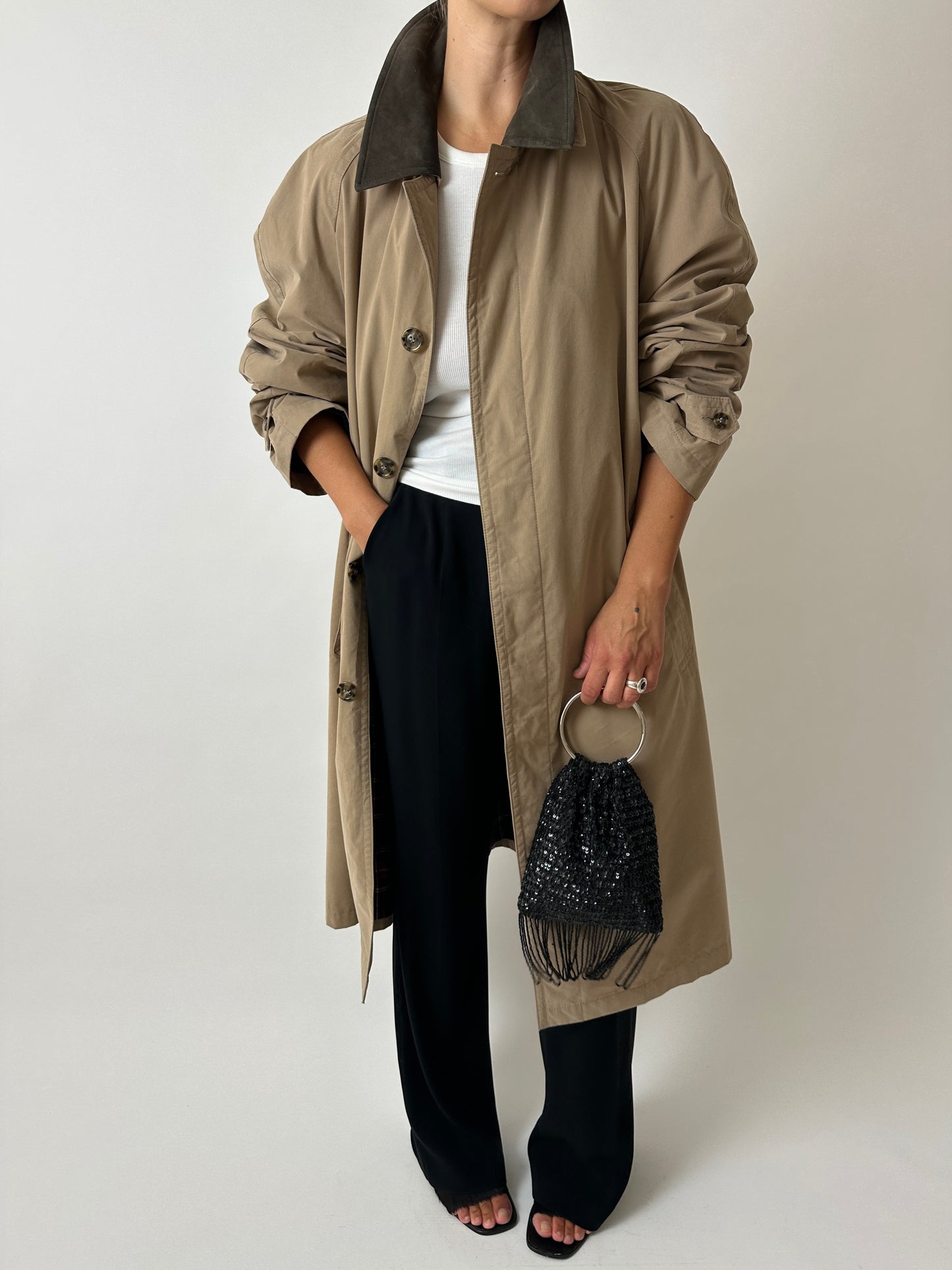 Long Mac coat | Beige