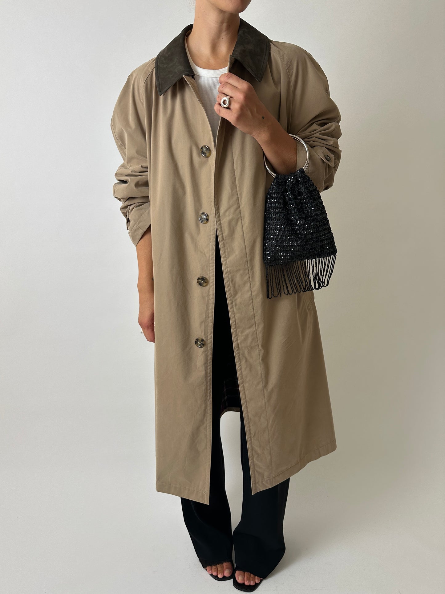 Long Mac coat | Beige