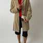 Long suede coat | Soft sand