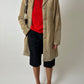 Long suede coat | Soft sand