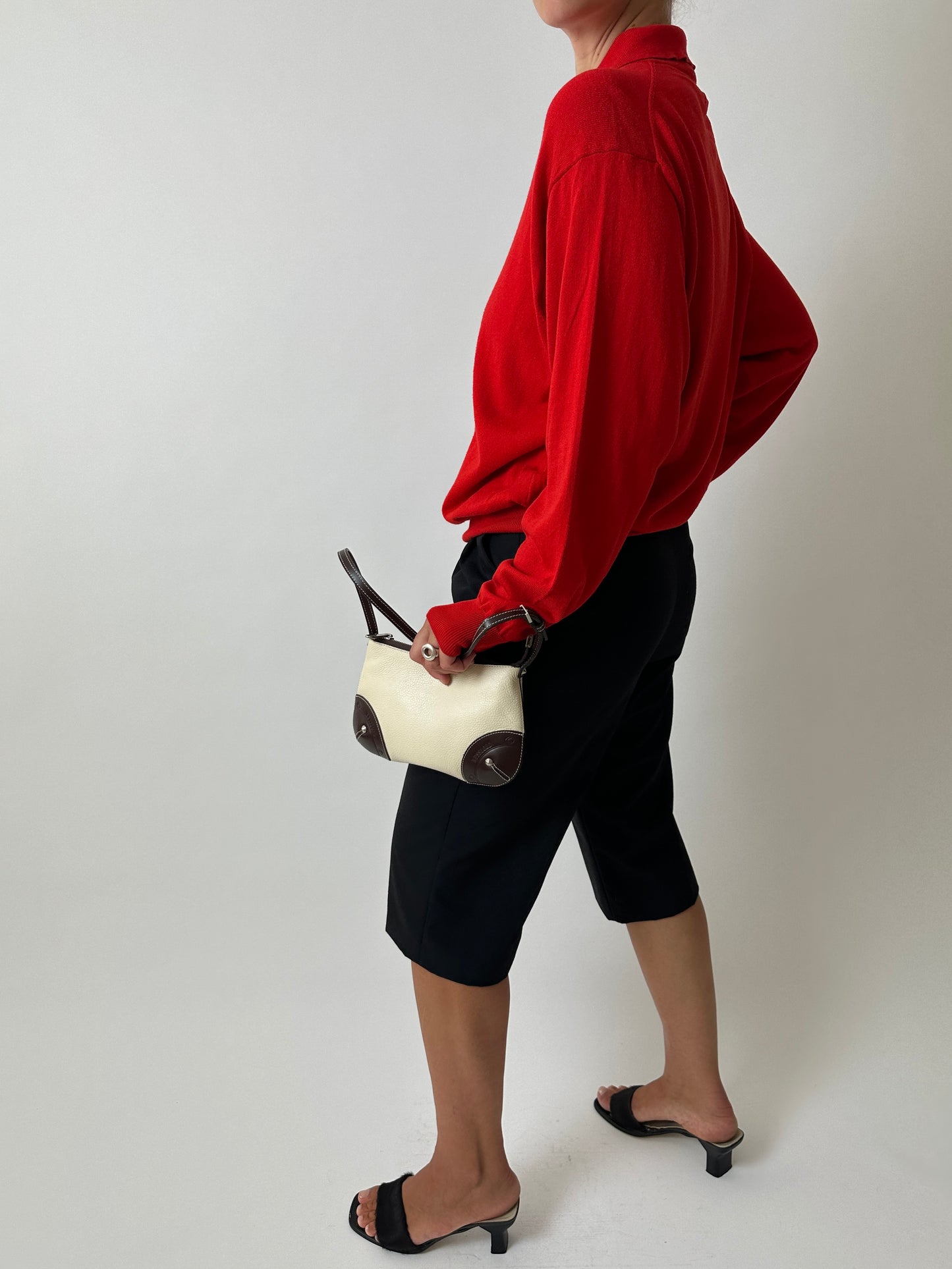 Cotton knitted polo | Red