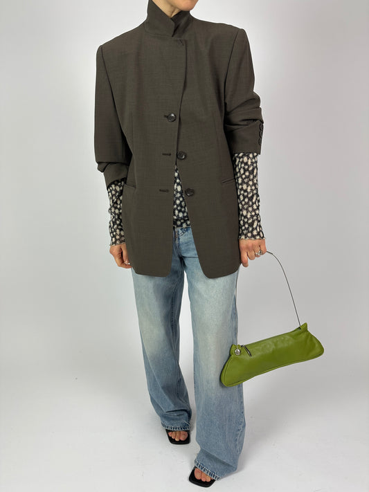 Relaxed fit blazer | Coffee Brown