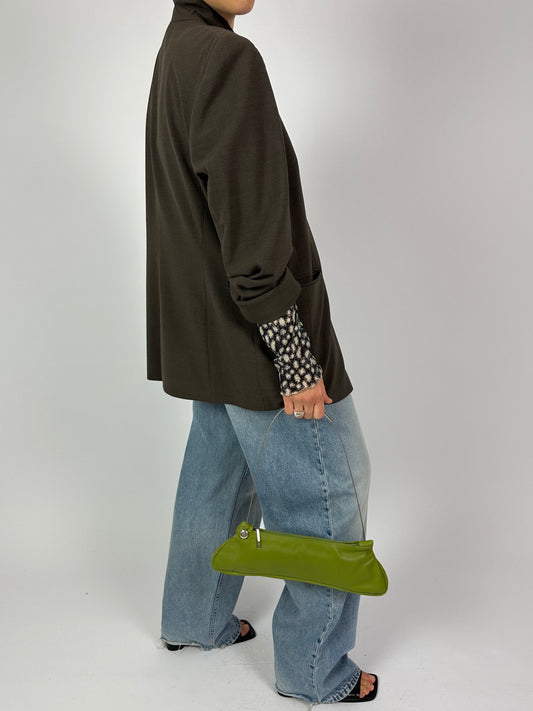 Relaxed fit blazer | Coffee Brown