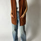 Wool sleeveless vast | Dark orange
