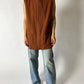 Wool sleeveless vast | Dark orange