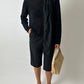 Silk sheer scarf | Black