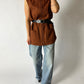 Wool sleeveless vast | Dark orange