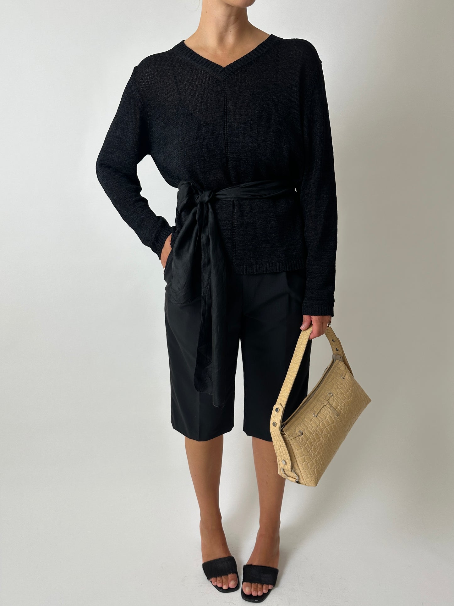 Knitted sweater | Black