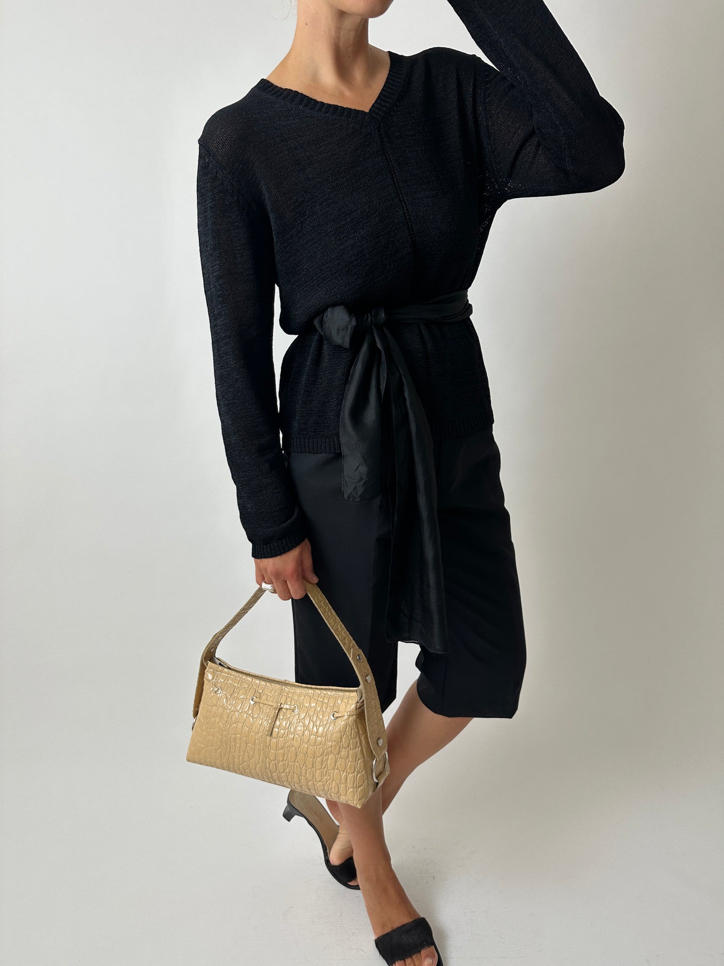 Knitted sweater | Black