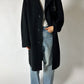 Long wool coat | Black