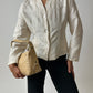 Embroidered silk jacket | Off white
