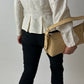 Embroidered silk jacket | Off white