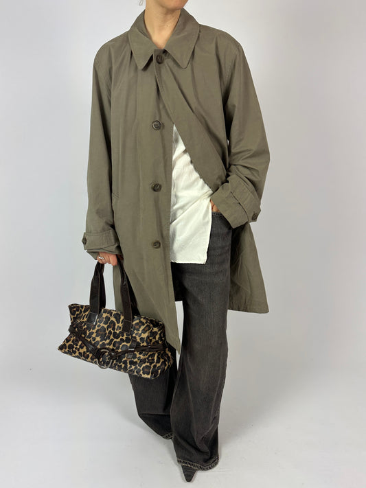 Long mac coat | Green